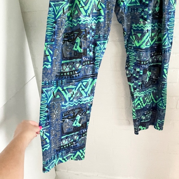 Vintage 80s 90s Touch & Match Sportswear Muscle pants Parachute Neon MC Hammer - Picture 3 of 11